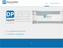 Tablet Screenshot of digitalpro.cl